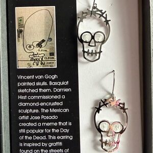 David Howell & Co- Skull Face Dangle
